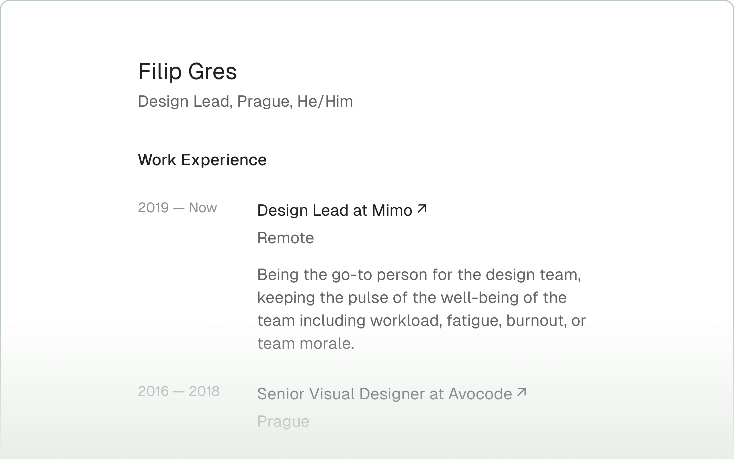 resume